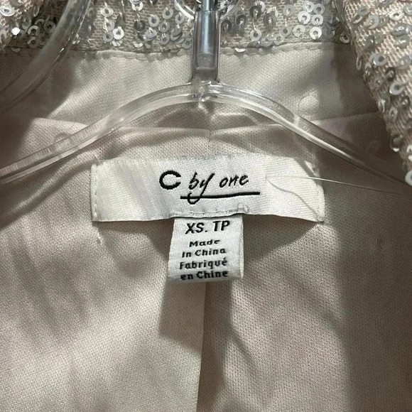 C by One Open Front Sequin Blazer - Picture 4 of 9
